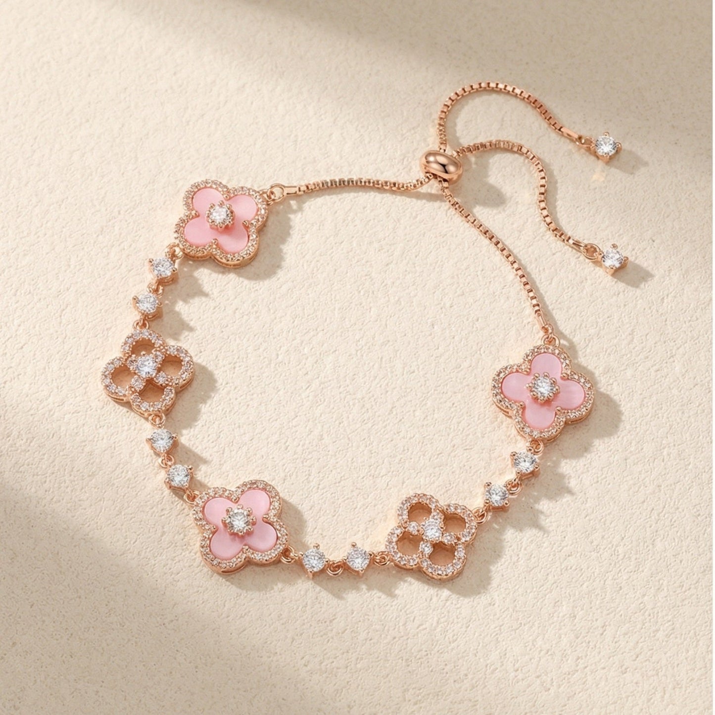 SAKURA PINK CLEEF BRACELET