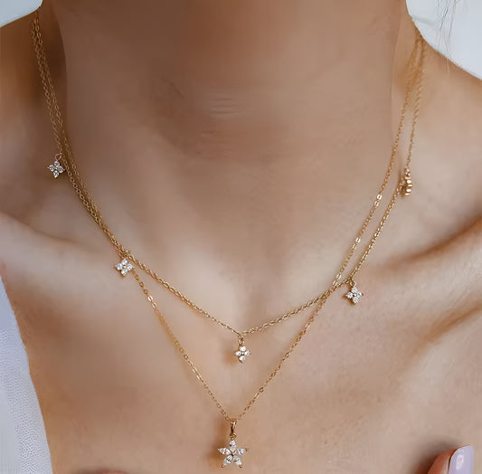 STARY GOLD NECKLACE