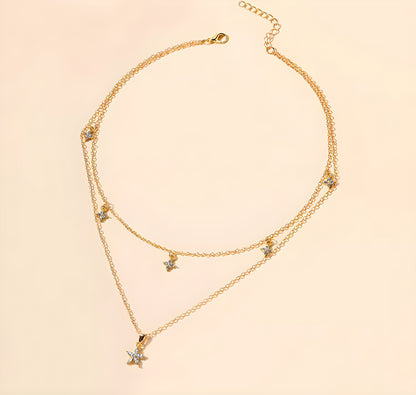 STARY GOLD NECKLACE