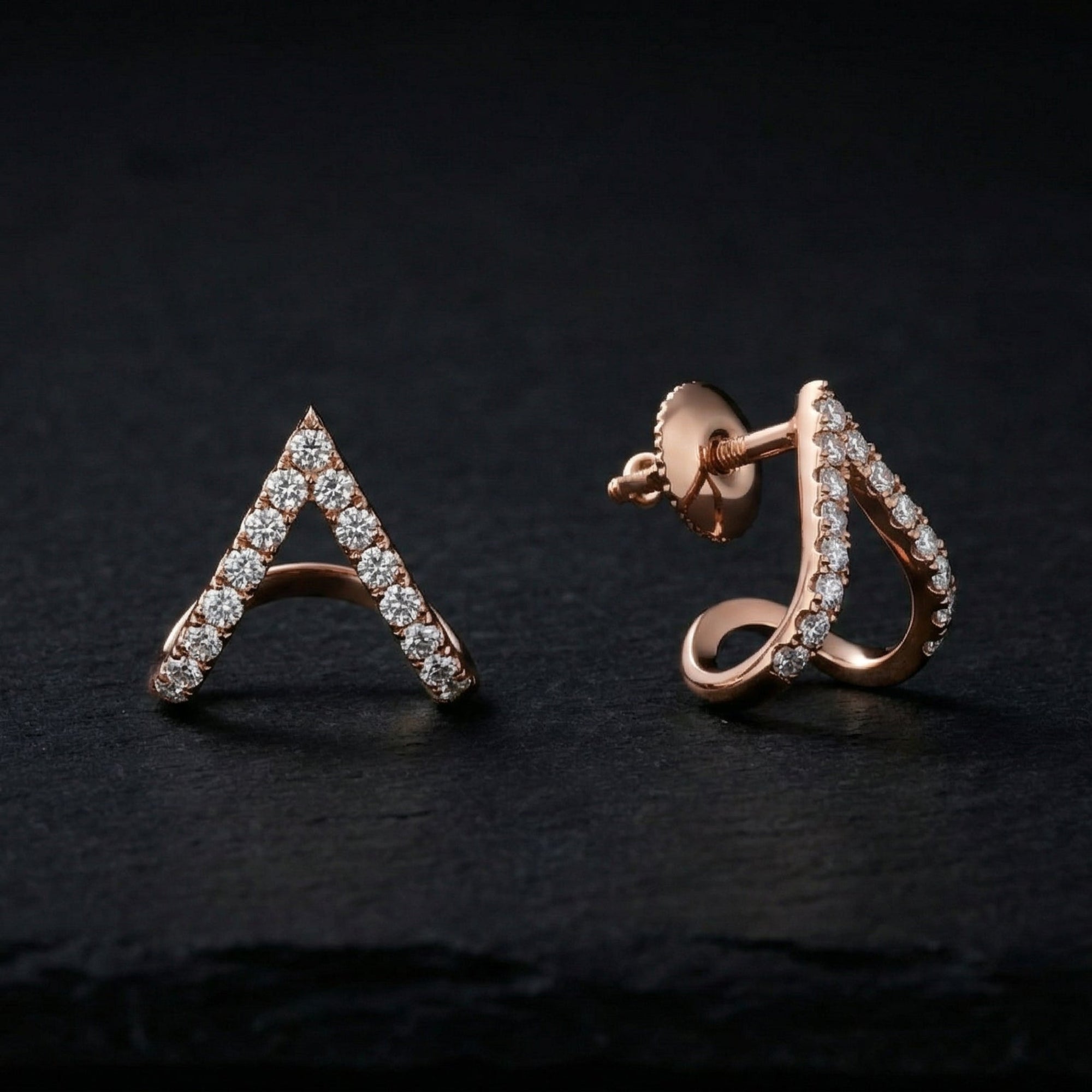 BLUSH ARC EARRING