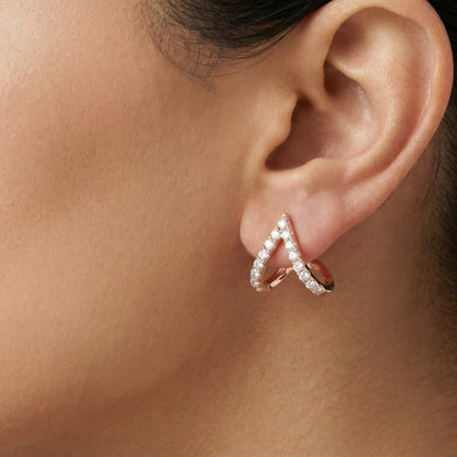 BLUSH ARC EARRING