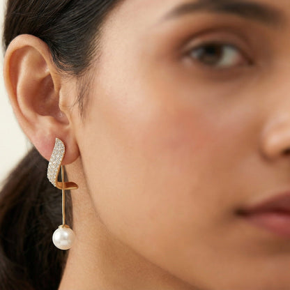 CRYSTAL PEARL EARRING