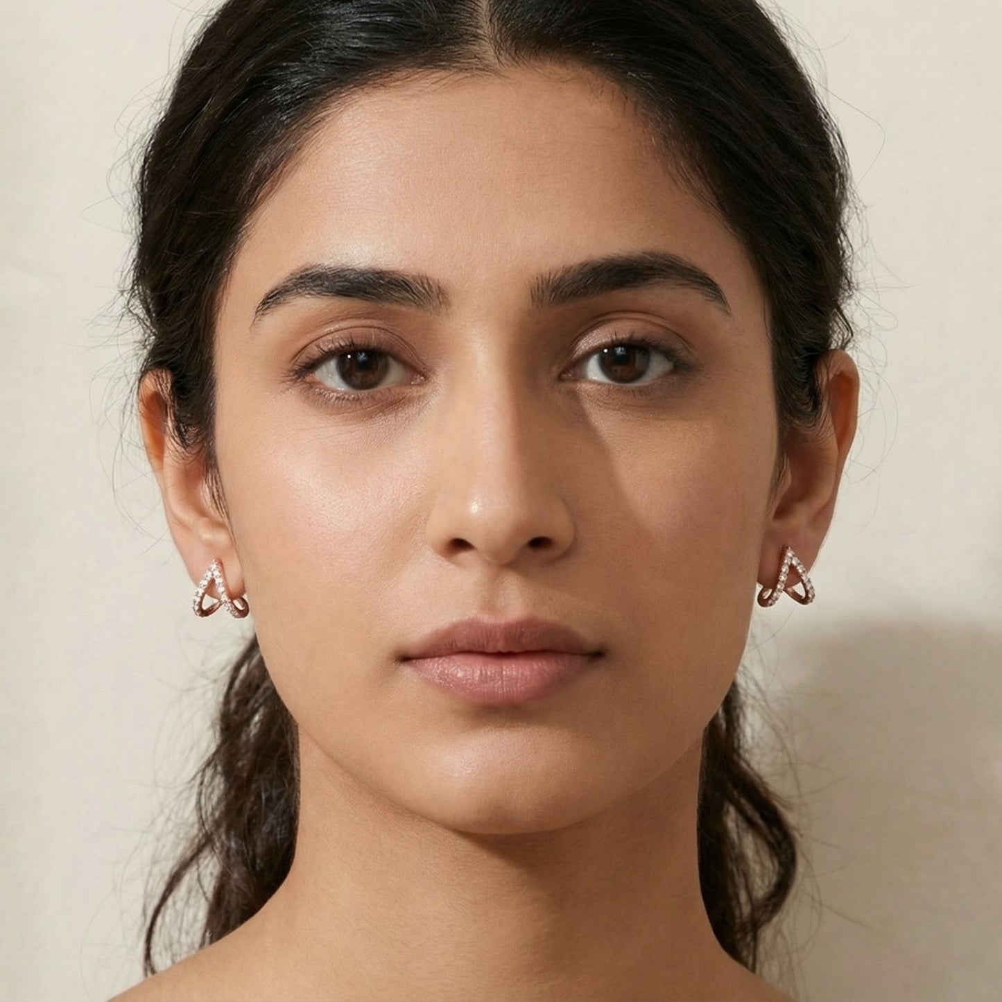 BLUSH ARC EARRING