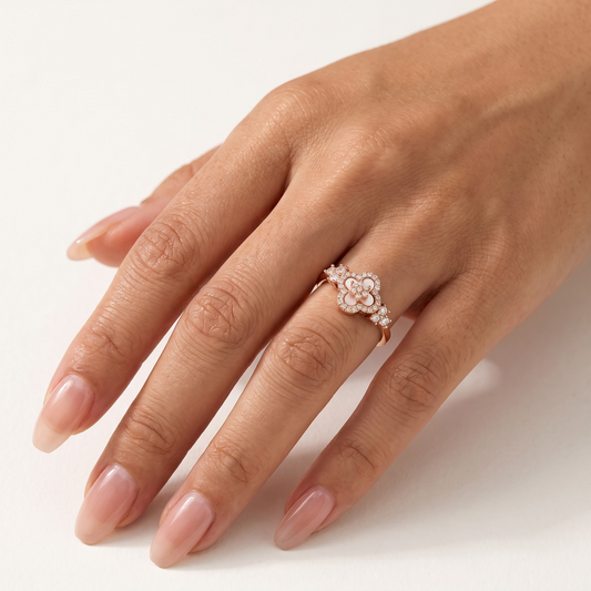 SAKURA PINK CLEEF RING