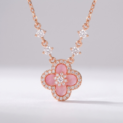 SAKURA PINK CLEEF NECKLACE