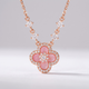 SAKURA PINK CLEEF NECKLACE
