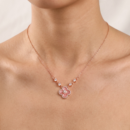 SAKURA PINK CLEEF NECKLACE