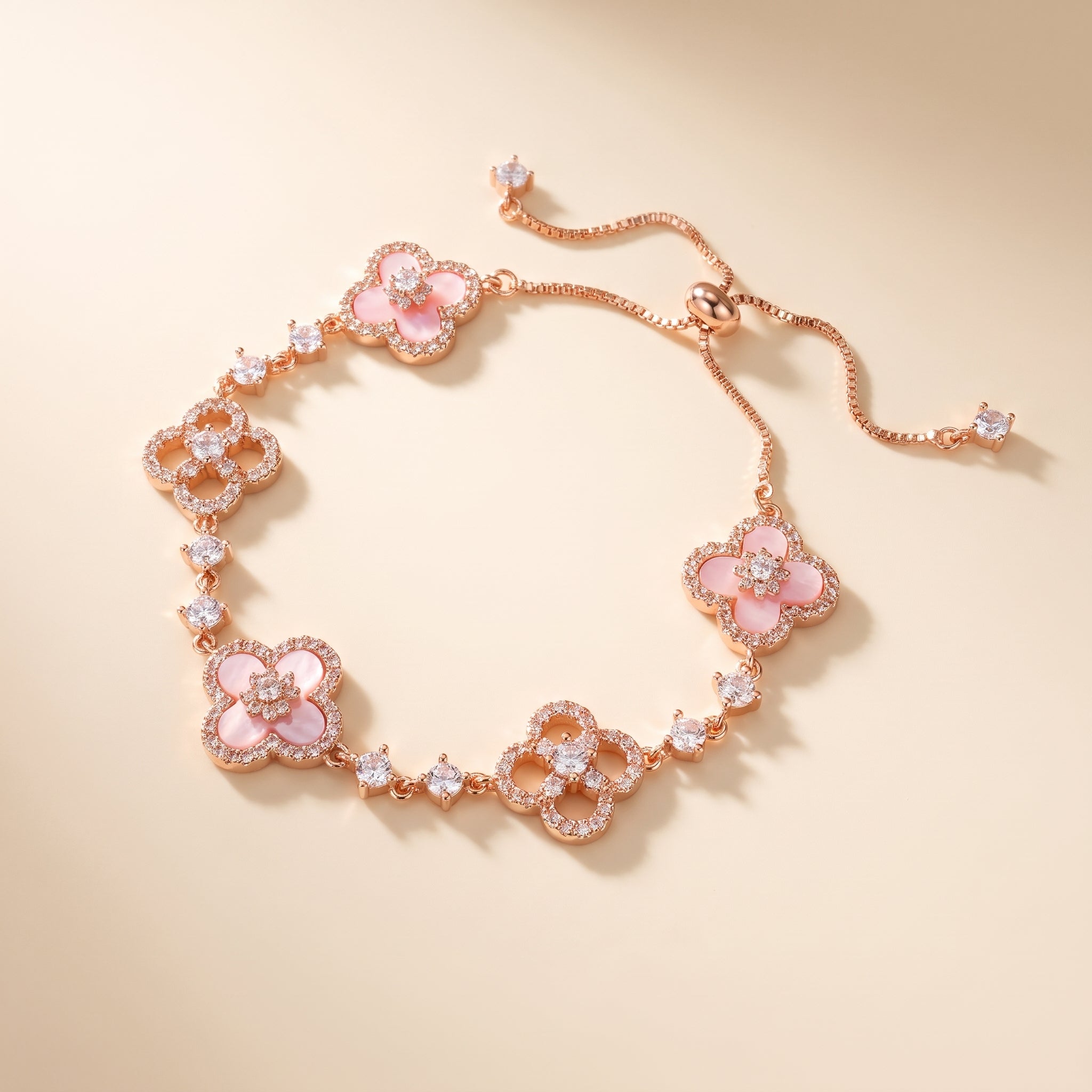 SAKURA PINK CLEEF BRACELET