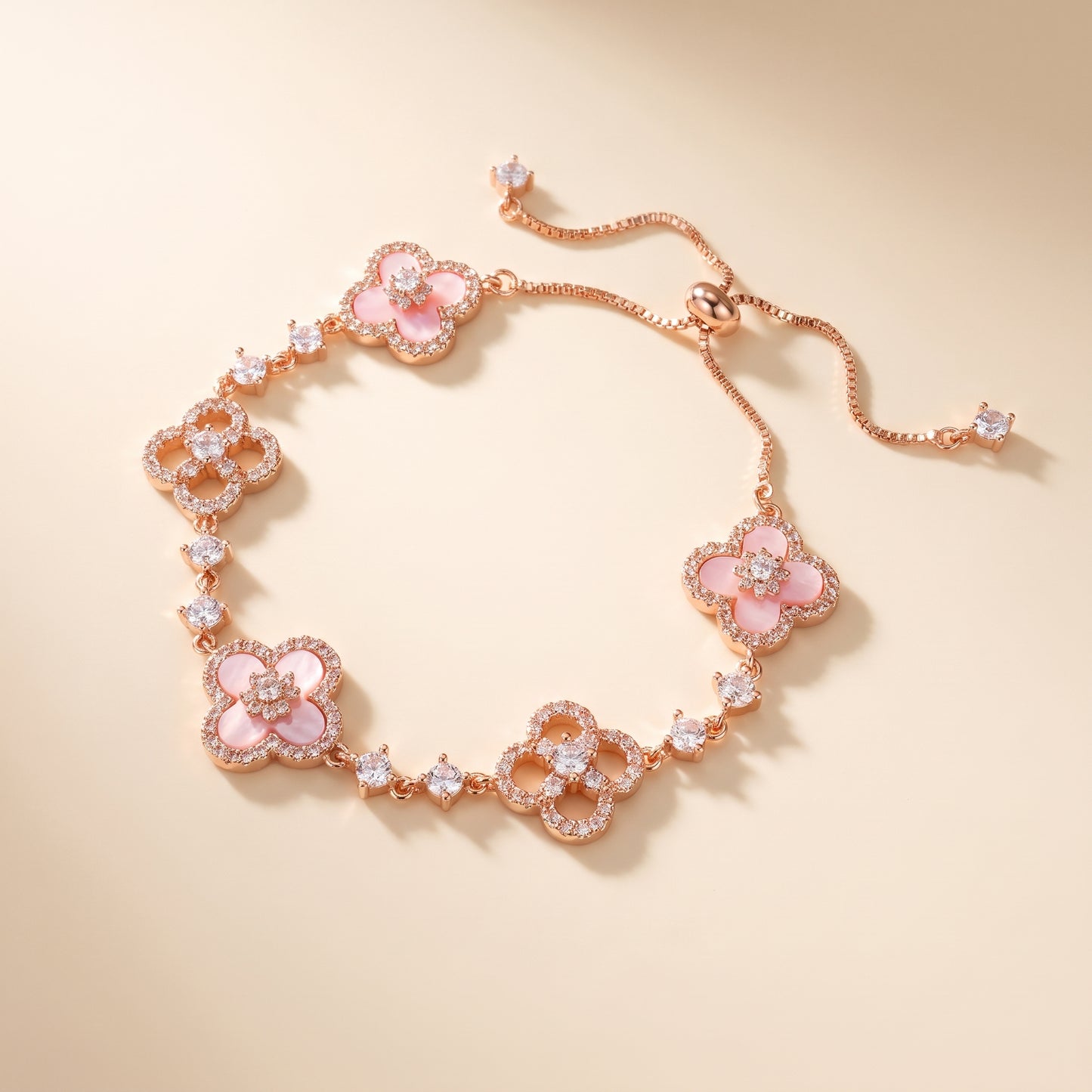 SAKURA PINK CLEEF BRACELET